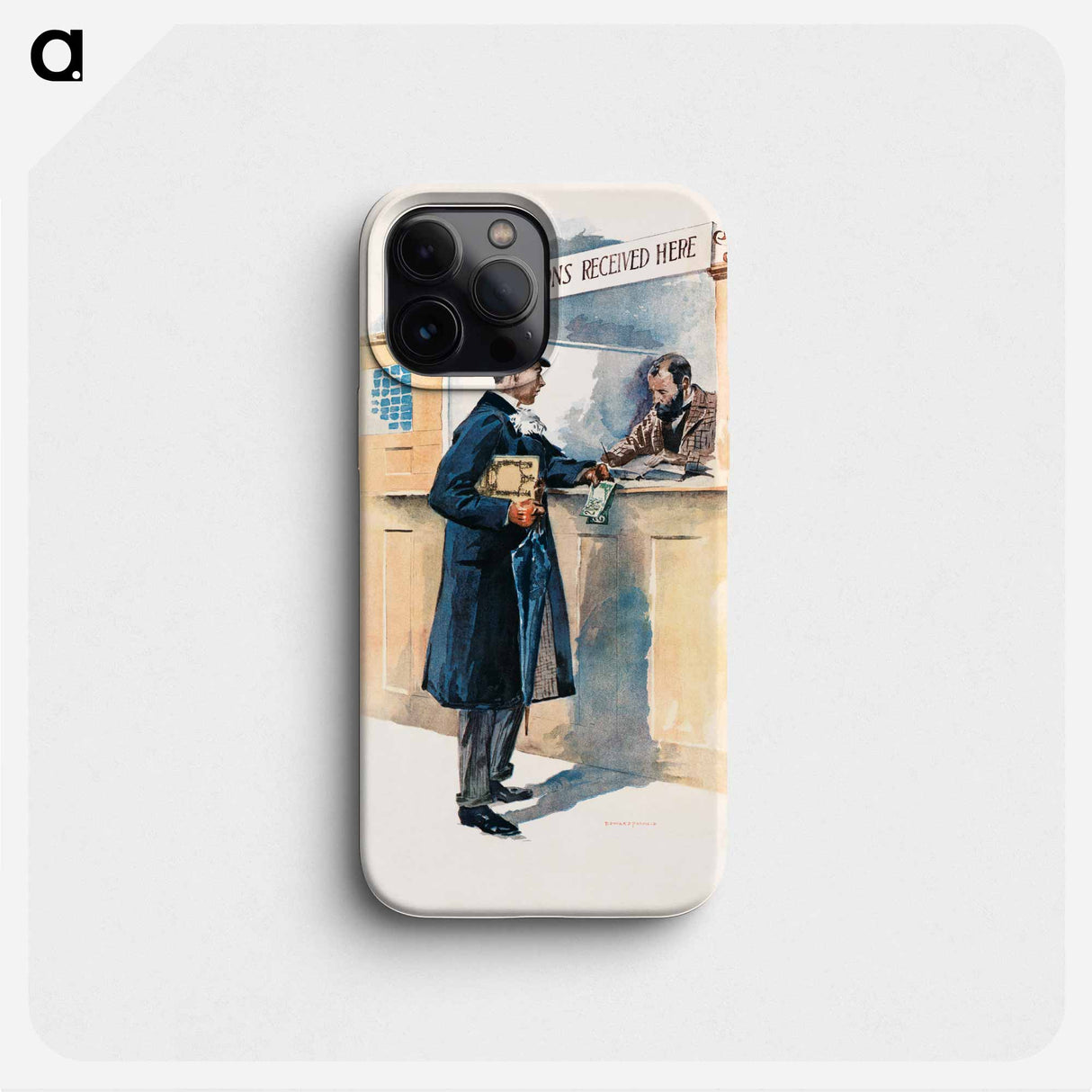 Man getting medicines - エドワード ペンフィールド Phone Case.