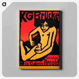 アートパネル-Poster for the exhibition for the artists' group "Die Brücke" at the Arnold Gallery Dresden - エルンスト ルートヴィヒ キルヒナー Canvas.