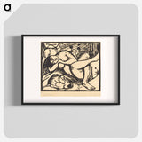 Sleeping Shepherdess - Franz Marc Poster.