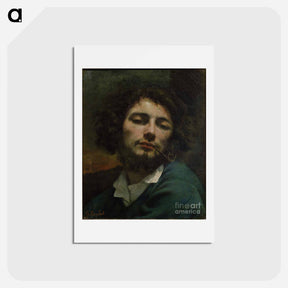 アートポストカード-Self-Portrait (The Man with a Pipe) - ギュスターヴ クールベ Postcard.