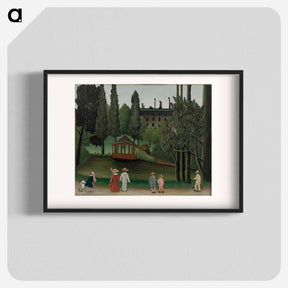 アートポスター-View of Montsouris Park, the Kiosk - アンリ ルソー Poster.