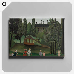 アートパネル-View of Montsouris Park, the Kiosk - アンリ ルソー Canvas.