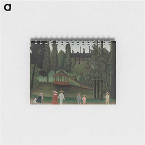 アートメモ帳-View of Montsouris Park, the Kiosk - アンリ ルソー Memo.
