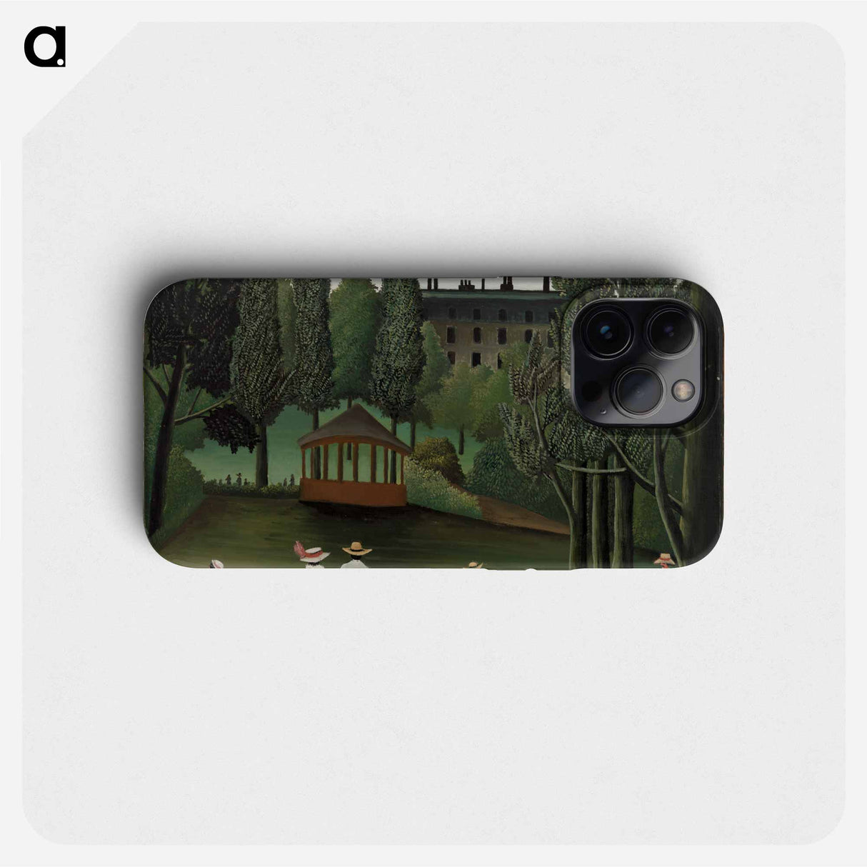 View of Montsouris Park, the Kiosk - アンリ ルソー Phone Case.