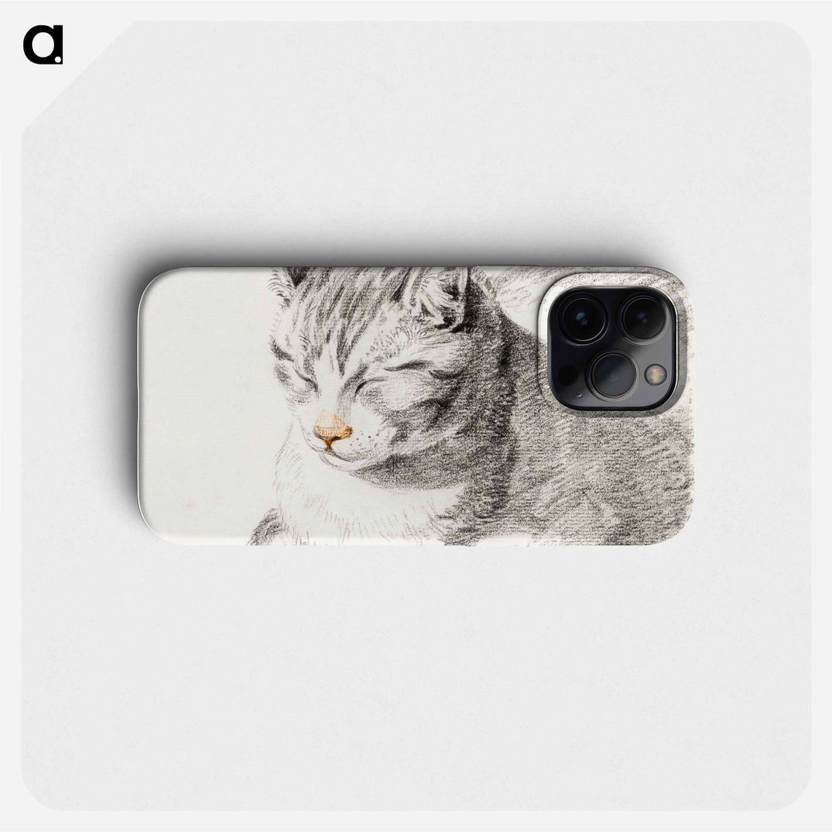 Sketch of a cat - ジャン ベルナール Phone Case.