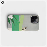 Sparrow from Momoyogusa–Flowers of a Hundred Generations - Kamisaka Setsuka Phone Case.