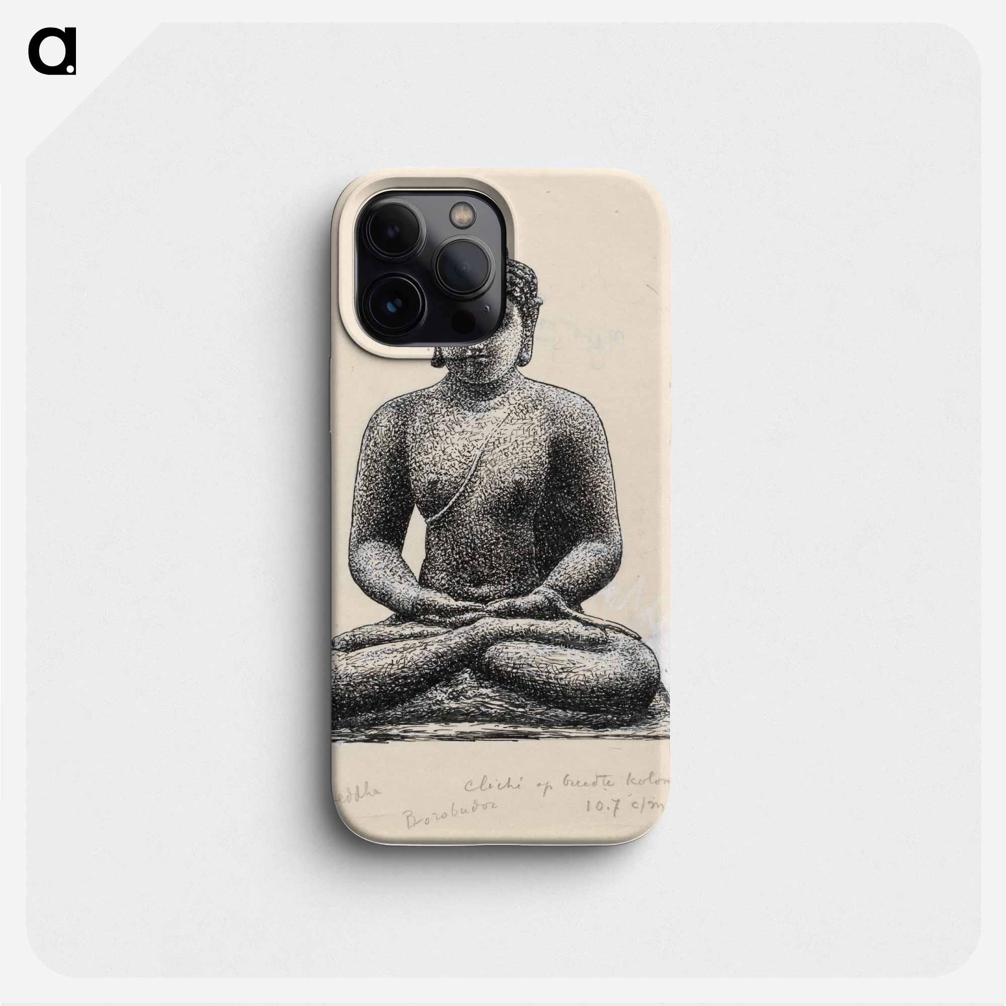 Leo Gestel(レオ ゲステル) - Van Anarchie tot Monarchie: Buddha op de Borobúdur te  Java - レオ ゲステル Phone Case. - artgraph.【名画・名作アートのポスターなどのプリント製品が買えるサイト】