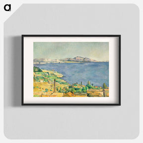 アートポスター-The Gulf of Marseilles Seen from L'Estaque - ポール セザンヌ Poster.