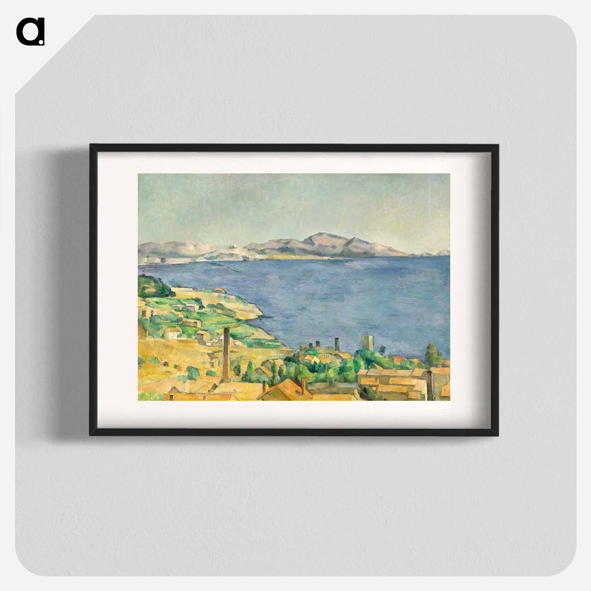 The Gulf of Marseilles Seen from L'Estaque - Paul Cezanne Poster.