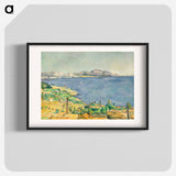 The Gulf of Marseilles Seen from L'Estaque - Paul Cezanne Poster.