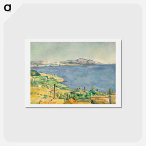 アートポストカード-The Gulf of Marseilles Seen from L'Estaque - ポール セザンヌ Postcard.