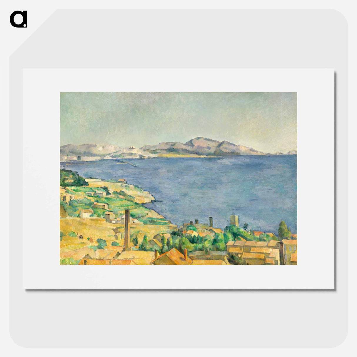 The Gulf of Marseilles Seen from L'Estaque - Paul Cezanne Poster.