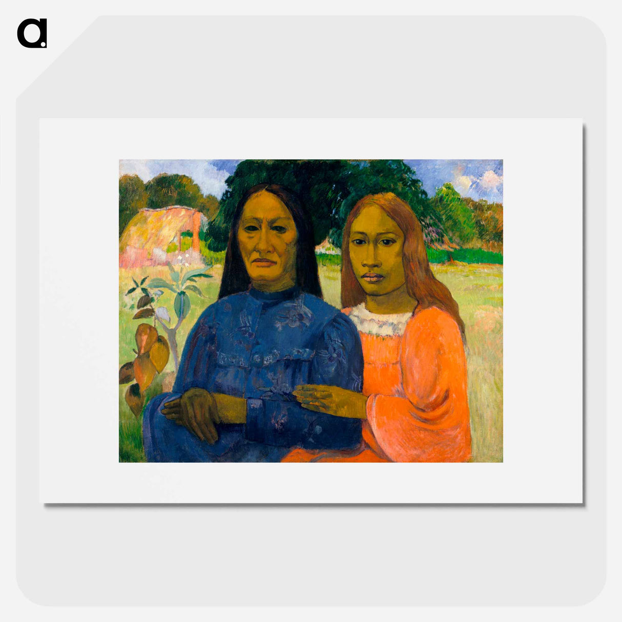 Two Women - Paul Gauguin Poster.