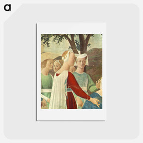 アートポストカード-Procession of the Queen of Sheba (detail) - ピエロ デラ フランチェスカ Postcard.