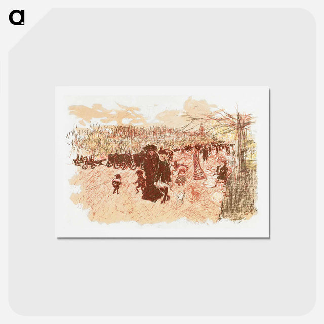 アートポストカード-Avenue du Bois
 - ピエール ボナール Postcard.