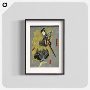 アートポスター-Actor Ichikawa Danjuro VIII in the Play Kanadehon Chushingura
 - 歌川 国貞 Poster.