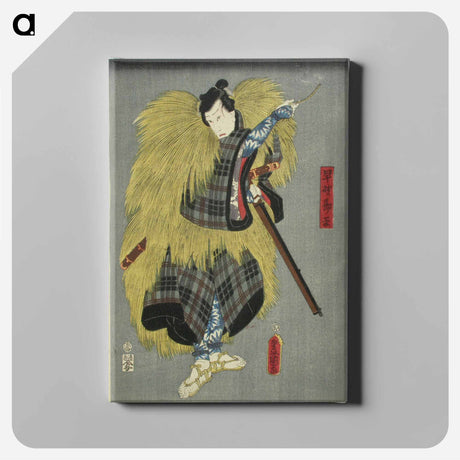 アートパネル-Actor Ichikawa Danjuro VIII in the Play Kanadehon Chushingura
 - 歌川 国貞 Canvas.