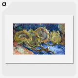 Four Withered Sunflowers - Vincent van Gogh Poster.