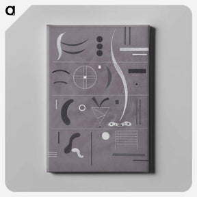 アートパネル-Four Parts - ワシリー カンディンスキー Canvas.