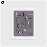 Four Parts - ワシリー カンディンスキー Postcard.