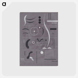 Four Parts - ワシリー カンディンスキー Postcard.