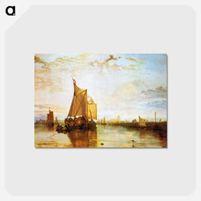 アートポストカード-Dort, the Dort Packet Boat from Rotterdam Bacalmed - ウィリアム ターナー Postcard.