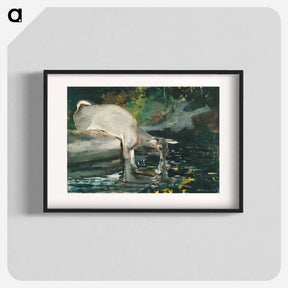 アートポスター-Deer Drinking
 - イェール大学アートギャラリー Poster.