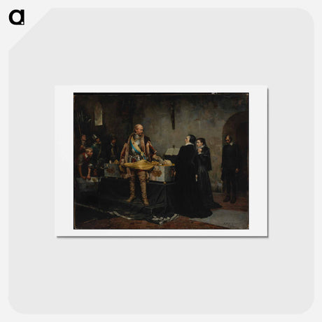 アートポストカード-Duke karl insulting the corpse of klaus fleming - アルバート エーデルフェルト Postcard.