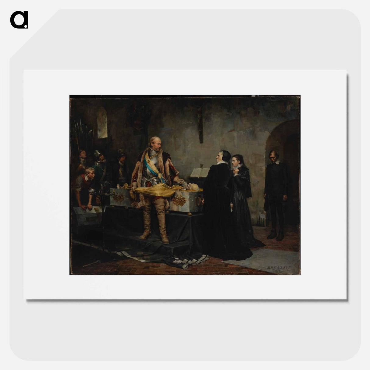 Duke karl insulting the corpse of klaus fleming - アルバート エーデルフェルト Poster.