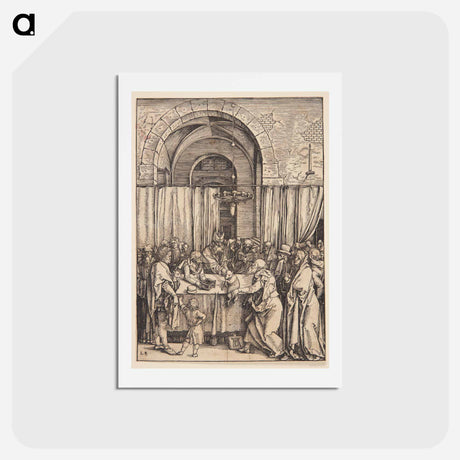 アートポストカード-The execution of Scrooge's sacrifice - アルブレヒト デューラー Postcard.