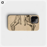 Kaksi istuva poika -harjoitelmaa - アルフレッド ウィリアム フィンチ Phone Case.