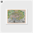 アートポストカード-Map of Alexandria - アンティーク地図 Postcard.