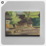 Village (záskalie) - アーノルド ピーター ワイズ クビンチャン Canvas.