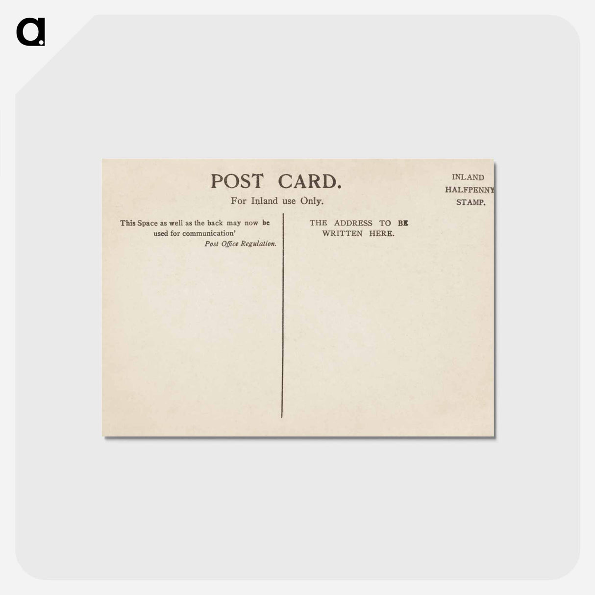 アートポストカード-A Merry Christmas
 - ボストン公共図書館 Postcard.
