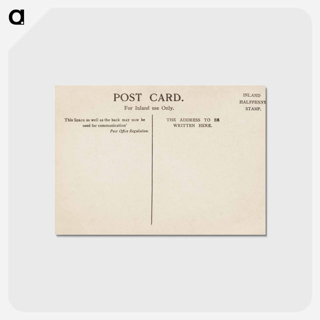 アートポストカード-A Merry Christmas
 - ボストン公共図書館 Postcard.