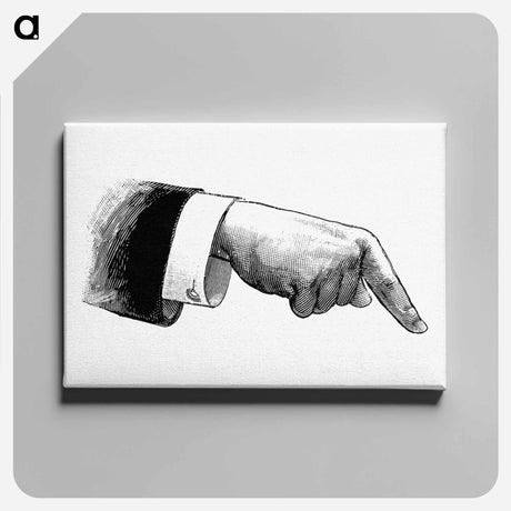 アートパネル-Hand Pointing from Illustrated Penny Tales
 - 大英図書館 Canvas.