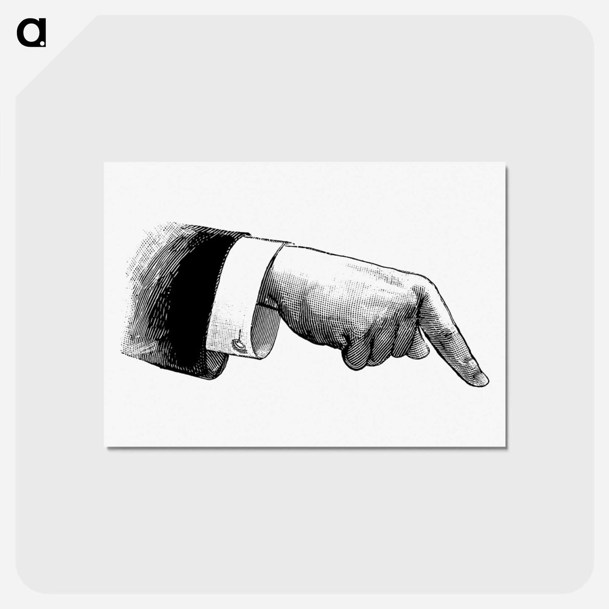 アートポストカード-Hand Pointing from Illustrated Penny Tales
 - 大英図書館 Postcard.