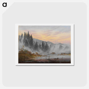 アートポストカード-Morning - カスパー ダーヴィト フリードリヒ Postcard.