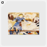 アートポストカード-Nana Visiting her Friend Satin - チャールズ デムス Postcard.