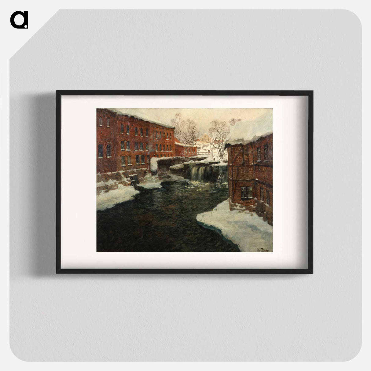 Claude Monet's Mill Scene - Claude Monet Poster.