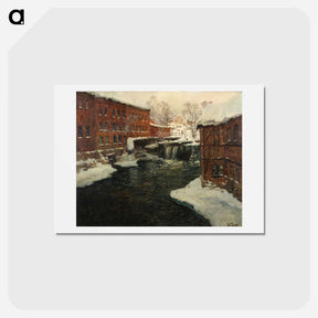 アートポストカード-Claude Monet's Mill Scene - クロード モネ Postcard.