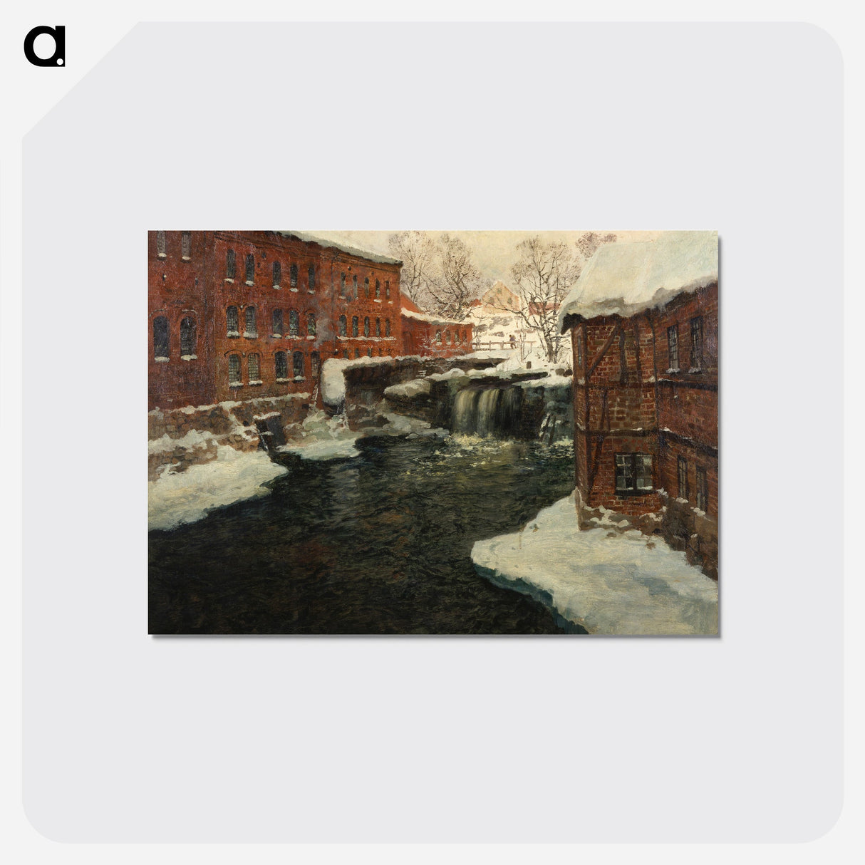 Claude Monet's Mill Scene - クロード モネ Postcard.