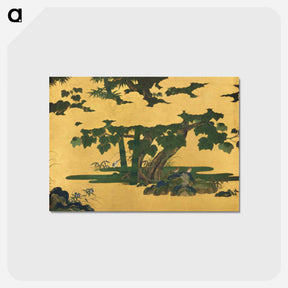 アートポストカード-Japanese Peacocks and Bamboo
 - クリーブランド美術館 Postcard.
