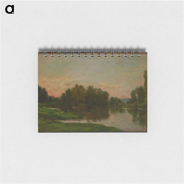 アートメモ帳-The Painter’s Barge at the Ile de Vaux on the Oise
 - ダラス美術館 Memo.