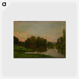 アートポストカード-The Painter’s Barge at the Ile de Vaux on the Oise
 - ダラス美術館 Postcard.