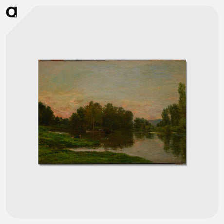 アートポストカード-The Painter’s Barge at the Ile de Vaux on the Oise
 - ダラス美術館 Postcard.