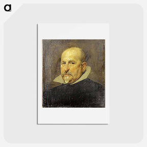 アートポストカード-Portrait of a Gentleman (supposedly Juan Mateos, Philip IV’s Master of the Hunt) - ディエゴ ベラスケス Postcard.