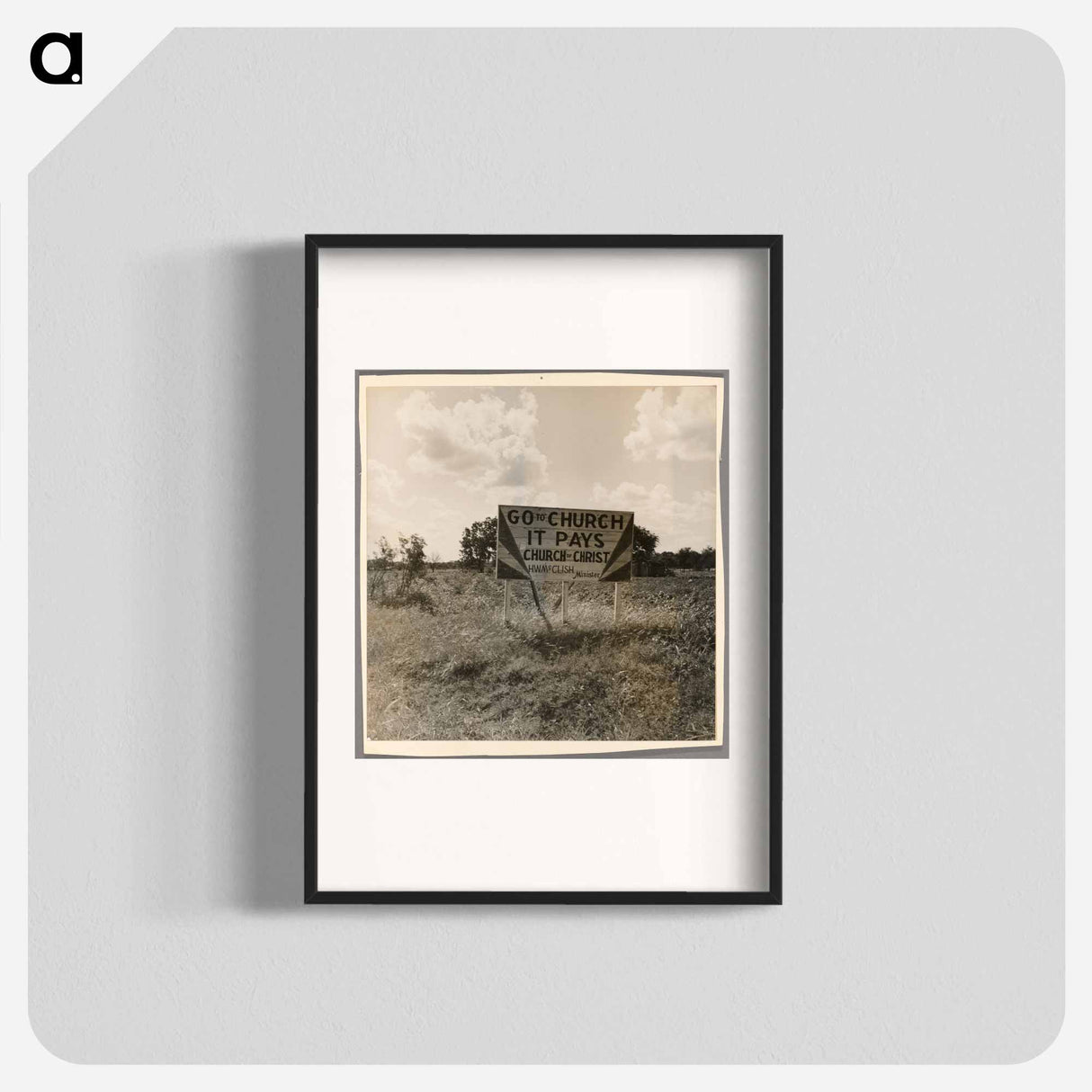 Georgia road sign - Dorothea Lange Poster.