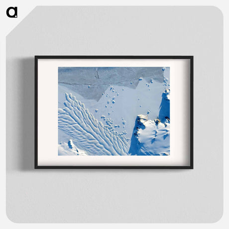 アートポスター-Matusevich Glacier, East Antarctica
 - 上空からの地球 Poster.