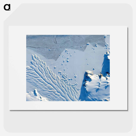アートポスター-Matusevich Glacier, East Antarctica
 - 上空からの地球 Poster.